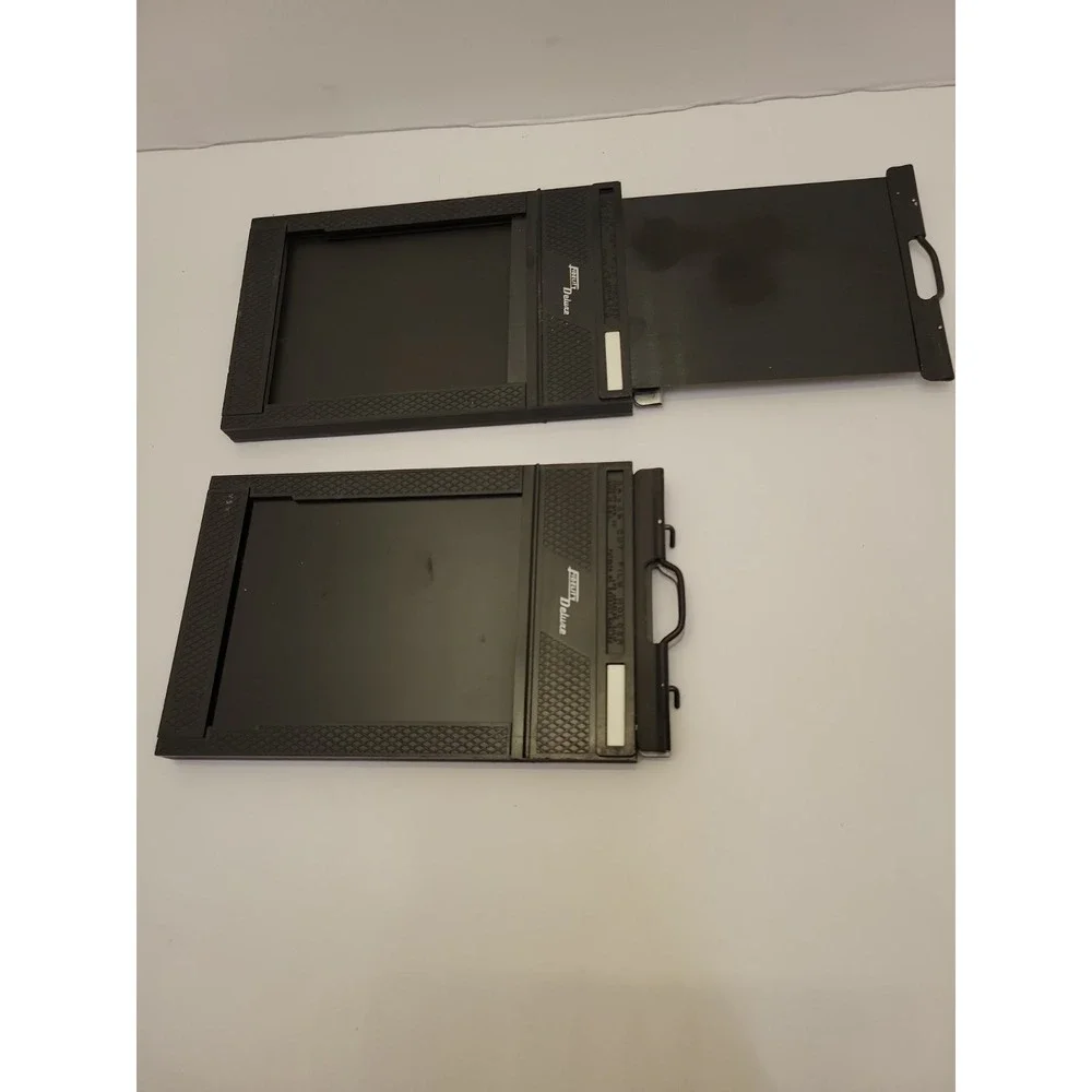 Two Fidelity Elite Deluxe 3¼x4¼ Cut Film Holder Large Format Sheet Film Graflex